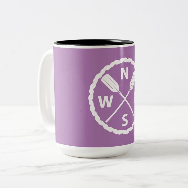 Paddle Explorer Design - Two-Tone Mug (Front Left)