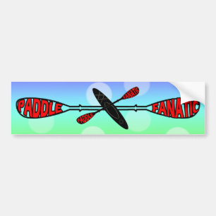 PADDLE FANATIC - KAYAK LOGO BUMPER STICKER