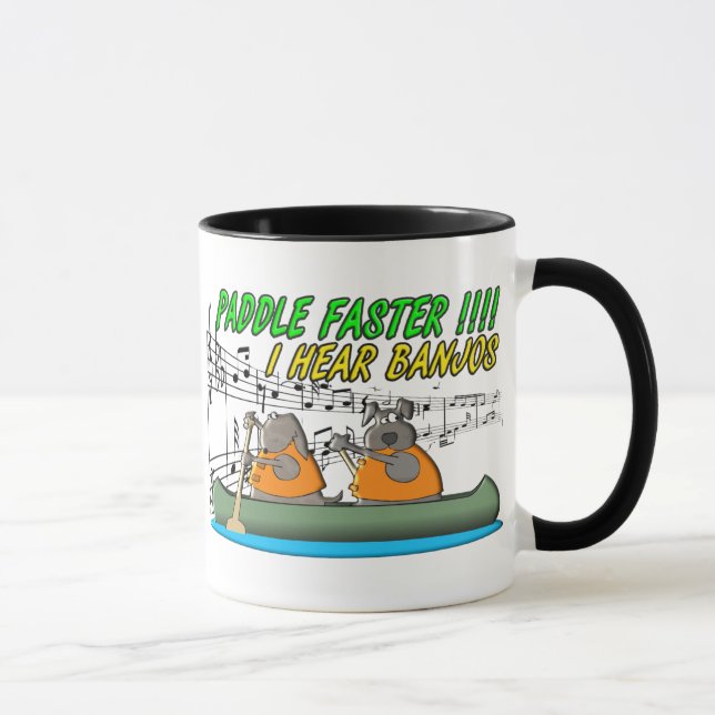 Paddle Faster !!!! Mug (Right)