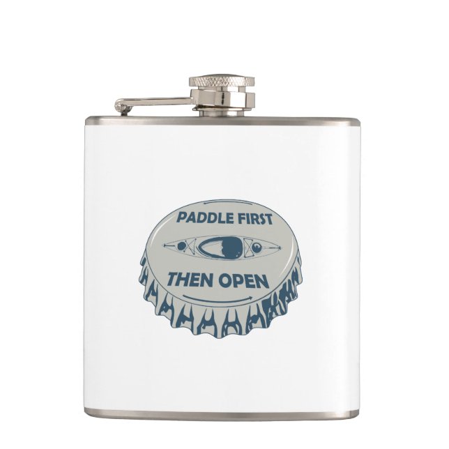 Paddle First Then Open Hip Flask (Front)