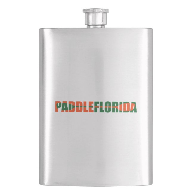 Paddle Florida Kayaking Hip Flask (Front)