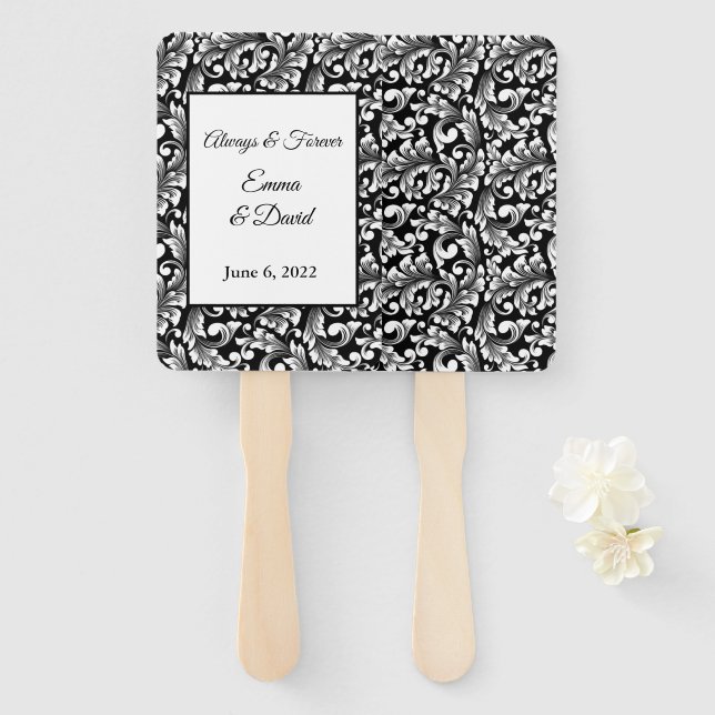 Paddle Hand Fan (Front and Back)