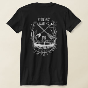 Paddle Hard.  Boundary Waters T-Shirt