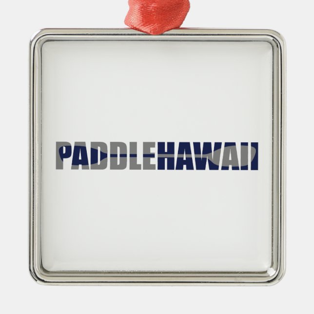 Paddle Hawaii Kayaking Metal Ornament (Front)