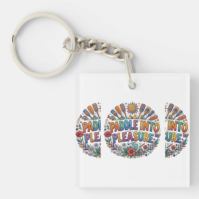 Paddle into Pleasure Key Ring (Front)