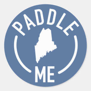 Paddle Maine Classic Round Sticker