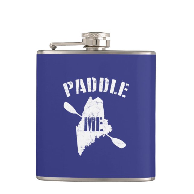 Paddle Maine Hip Flask (Front)