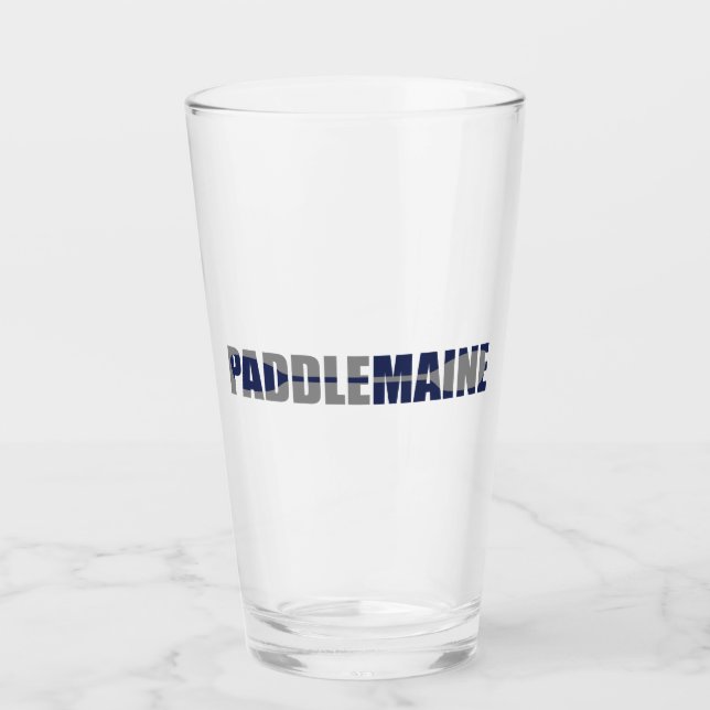 Paddle Maine Kayaking Glass (Front)