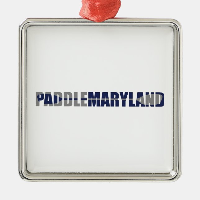 Paddle Maryland Kayaking Metal Ornament (Front)