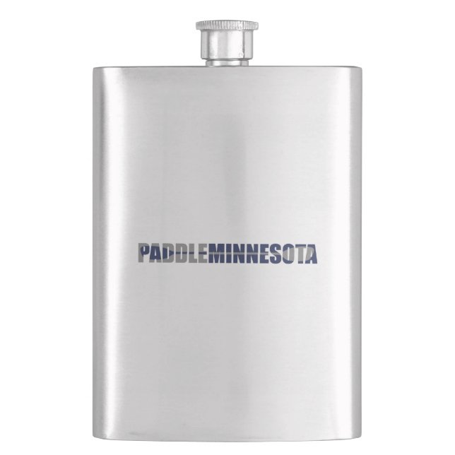 Paddle Minnesota Kayaking Hip Flask (Front)
