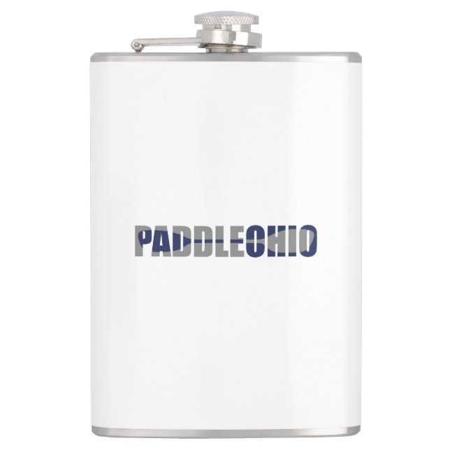 Paddle Ohio Kayaking Hip Flask (Front)