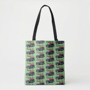 Paddle On Classic Car Design - All-Over-Print Tote Bag