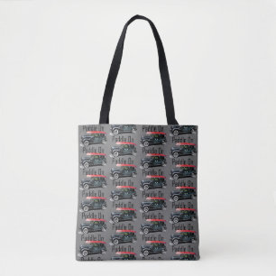 Paddle On Classic Car Design - All-Over-Print Tote Bag