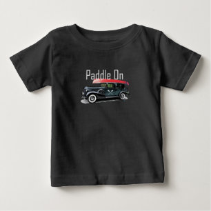 Paddle On Classic Car Design - Baby Fine Jersey T- T-Shirt