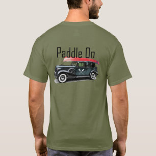 Paddle On Classic Car Design - Basic Dark T-Shirt