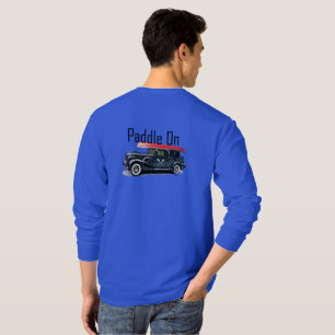Paddle On Classic Car Design - Basic Long Sleeve T T-Shirt
