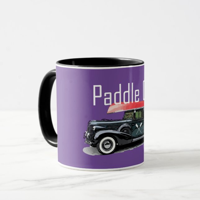 Paddle On Classic Car Design - Combo Mug (Front Left)