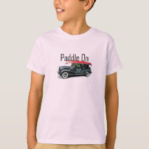 Paddle On Classic Car Design -  Kids' Basic T-Shir