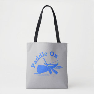 Paddle On Design - All-Over-Print Tote Bag, Medium Bag