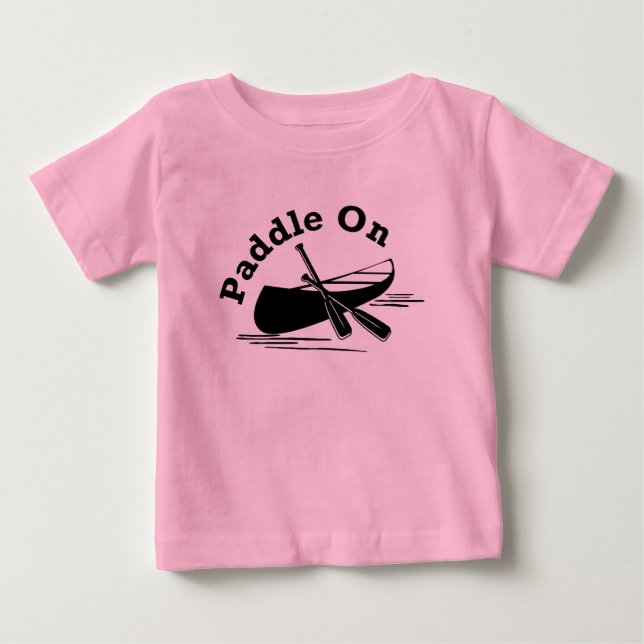 Paddle On Design - Baby Fine Jersey T-Shirt (Front)