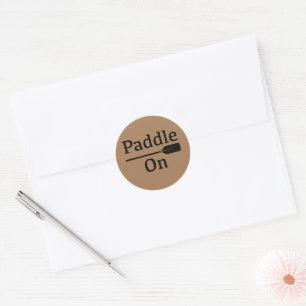 Paddle On Design - Classic Round Sticker