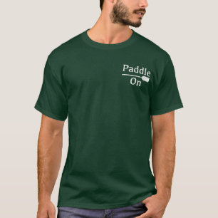 Paddle On design - Men's Basic Dark T-Shirt