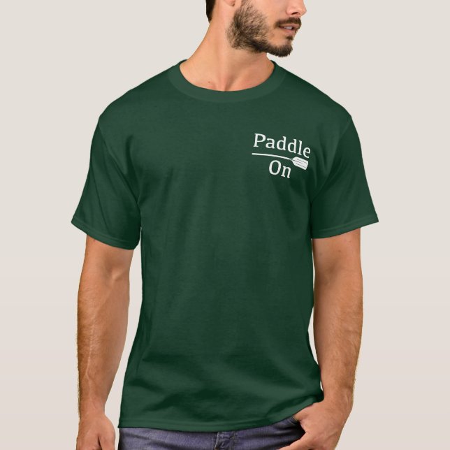 Paddle On design - Men's Basic Dark T-Shirt (Front)