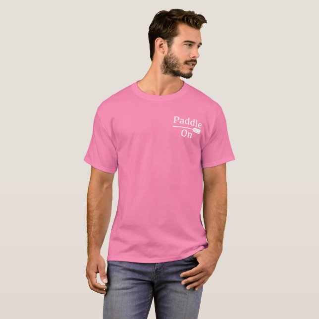 Paddle On Design - Men's Basic T-Shirt (Front Full)