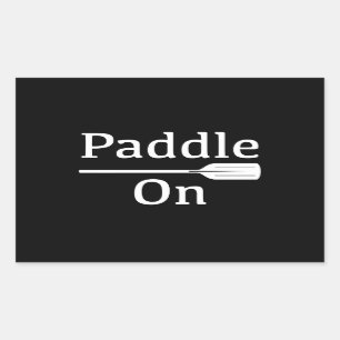 Paddle On Design - Rectangle Stickers