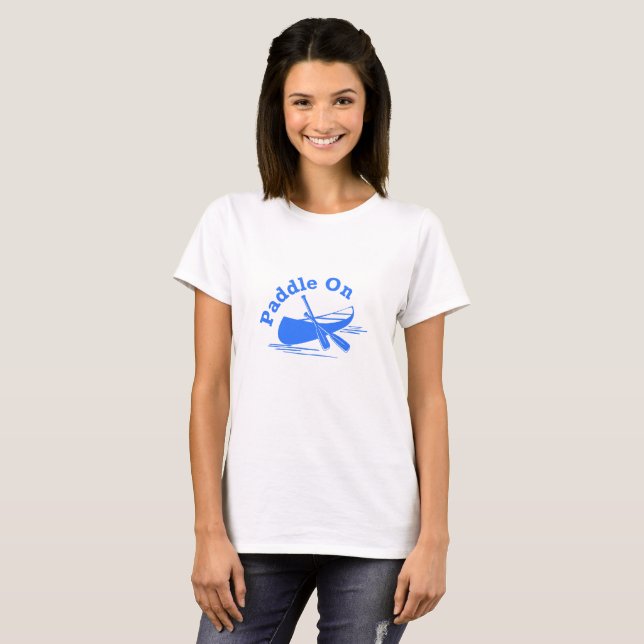 Paddle On Design - Women's Basic T-Shirt (Front Full)
