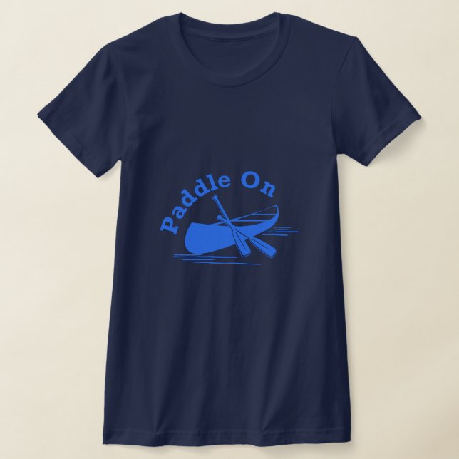 Paddle On Design - Women's Bella+Canvas Slim Fit T T-Shirt (Laydown)