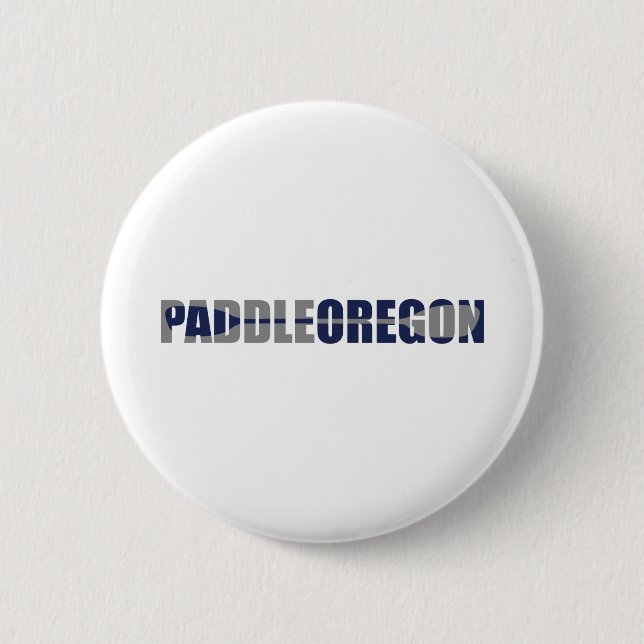 Paddle Oregon Kayaking 6 Cm Round Badge (Front)