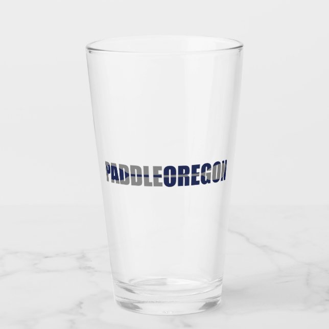 Paddle Oregon Kayaking Glass (Front)
