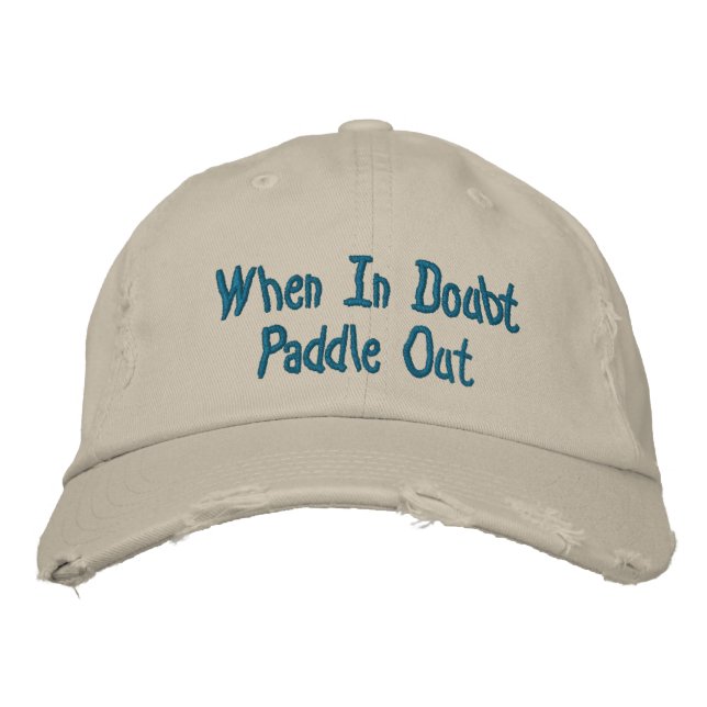 Paddle Out Distressed Baseball Cap (Front)