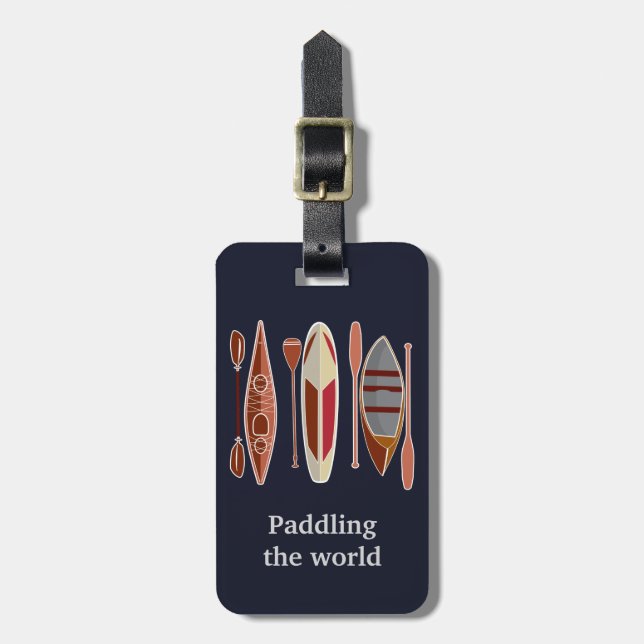 Paddle Passion Luggage Tag (Front Vertical)