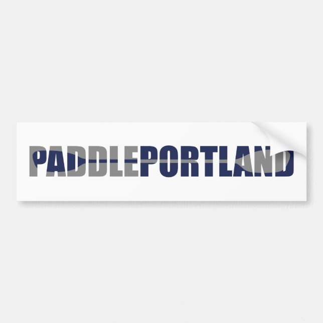 Paddle Portland Kayaking Bumper Sticker (Front)