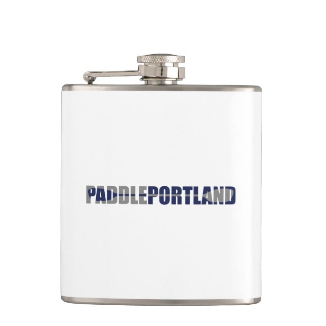 Paddle Portland Kayaking Hip Flask (Front)