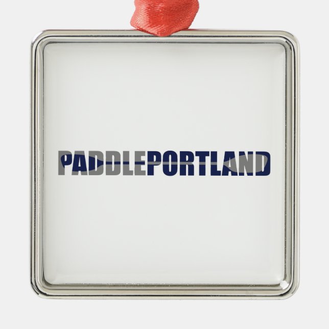 Paddle Portland Kayaking Metal Ornament (Front)