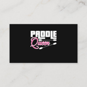 Paddle Queen Girl Kayak Business Card