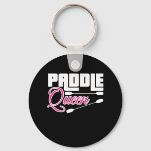Paddle Queen Girl Kayak Key Ring