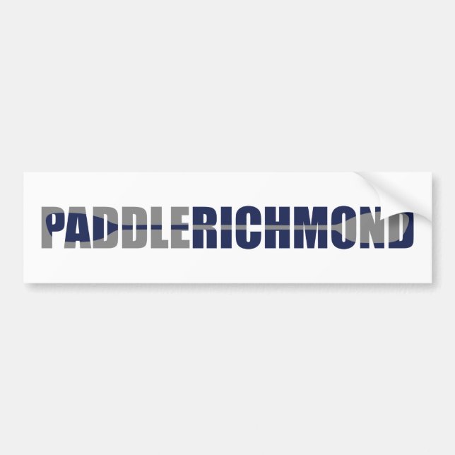 Paddle Richmond Virginia Kayaking Bumper Sticker (Front)