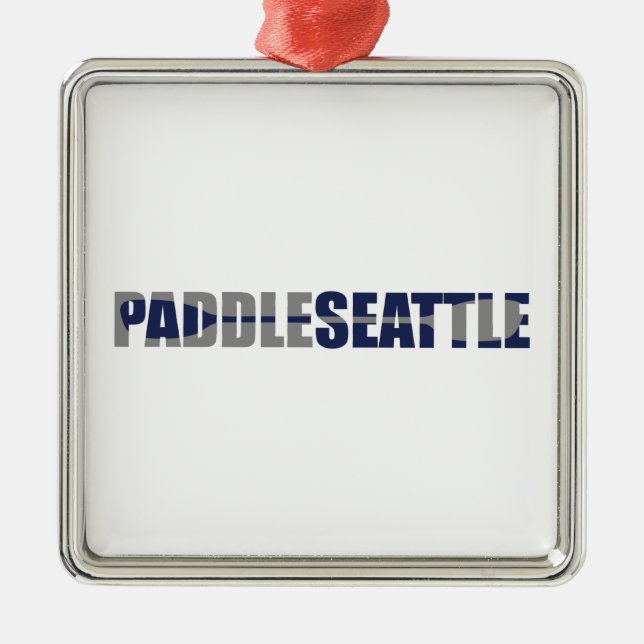 Paddle Seattle Kayaking Metal Ornament (Front)