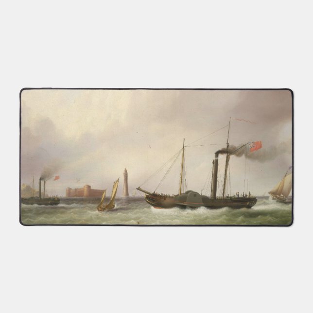 Paddle Steamer Ariel 1831 Desk Mat (Front)