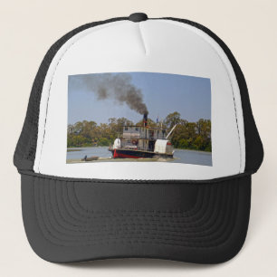 Paddle Steamer Cruising River Murray, Trucker Hat
