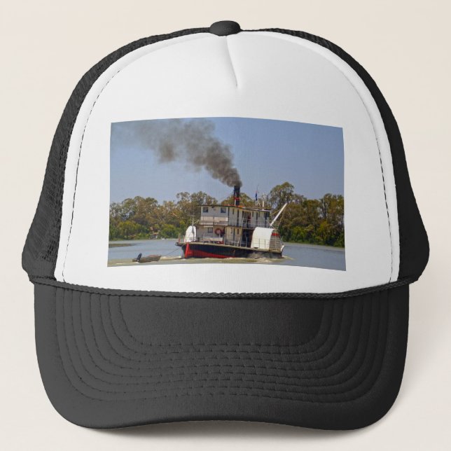 Paddle Steamer Cruising River Murray, Trucker Hat (Front)