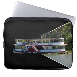 Paddle Steamer Dimensional Art, Laptop Sleeve