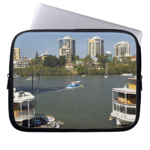 Paddle Steamers, Brisbane River, Brisbane, Laptop Sleeve