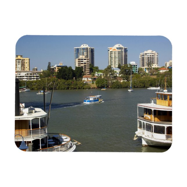 Paddle Steamers, Brisbane River, Brisbane, Magnet (Horizontal)