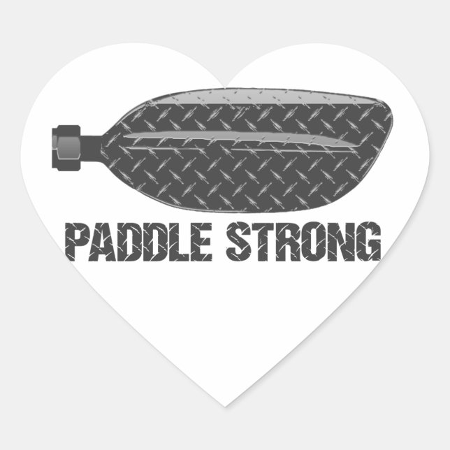 Paddle Strong Heart Sticker (Front)