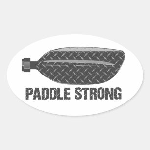 Paddle Strong Oval Sticker